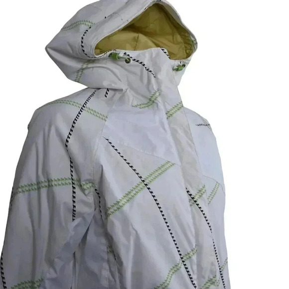 Columbia Ski Jacket Convert Snowboarding White Hood Size Medium - Picture 3 of 14